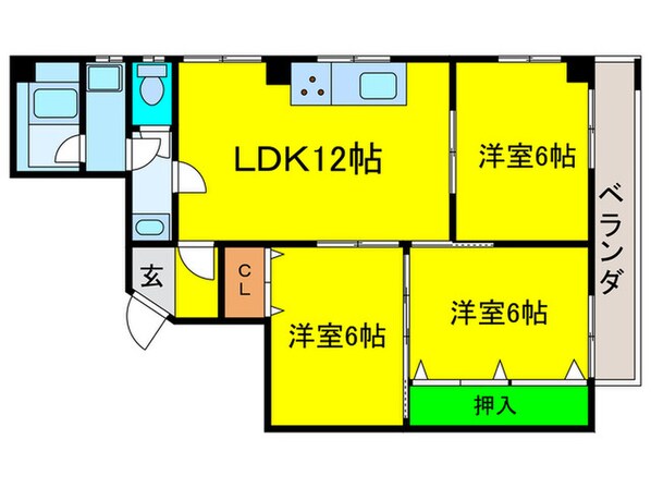 センチュリ－プラザの物件間取画像